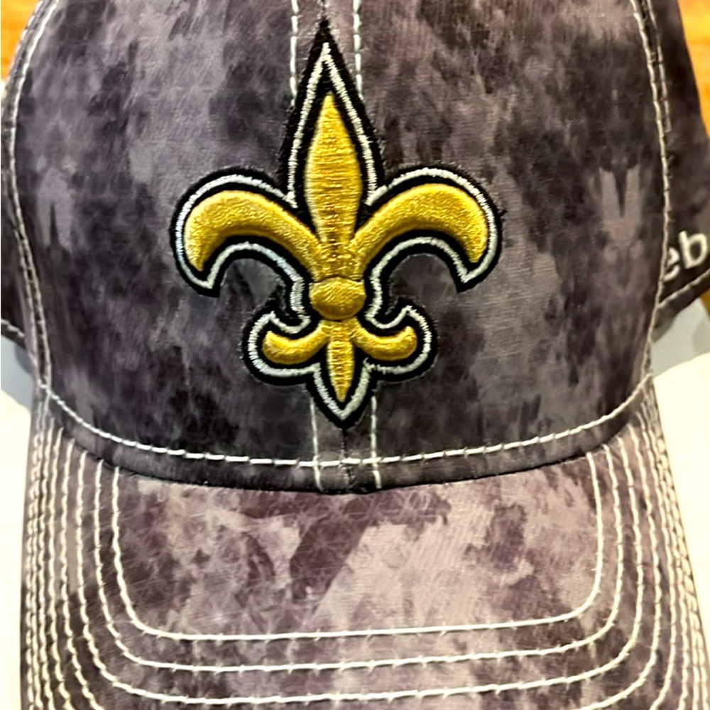 Saints Reebok hat, grey and yellow S/M